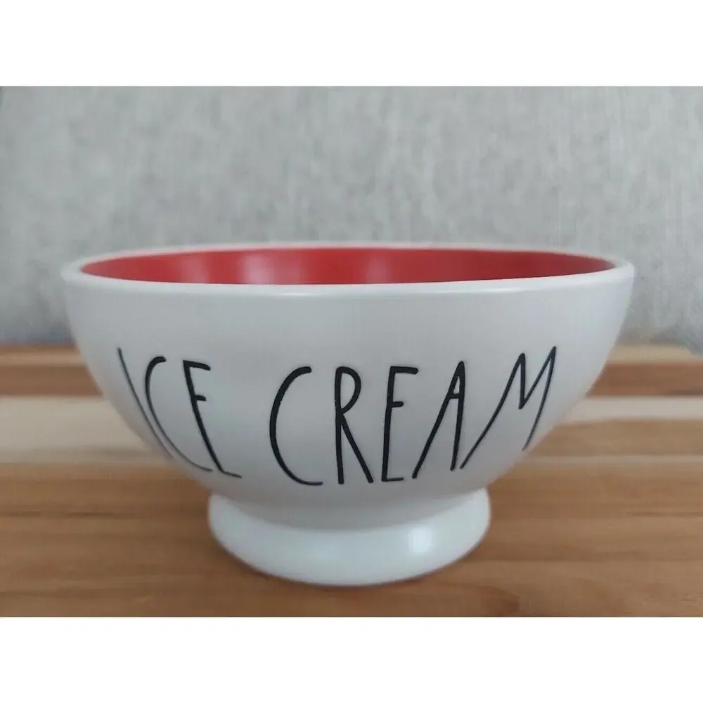 Rae Dunn Artisan Collection Ice Cream Bowls/Orange-Set of 4